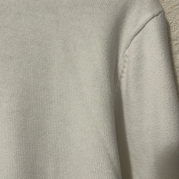 Men’s Lavane White turtleneck sweater - Picture 3 of 6